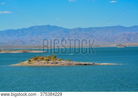 View Of Lake Pleasant In Lake Pleasant Regional Park, Sonoran Desert, Arizona Usa