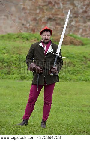 Russia, Ivangorod 01.08,2015 Festival Of Medieval Reconstruction 