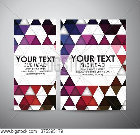Business Design Abstract Triangle And Geometric Strip Pattern Background. Vector Illustration.
