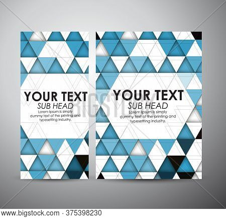 Business Design Abstract Triangle And Geometric Strip Pattern Background. Vector Illustration.