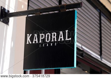 Bordeaux , Aquitaine / France - 07 06 2020 : Kaporal Jeans Logo Text Sign Of Store Fashion Brand Clo