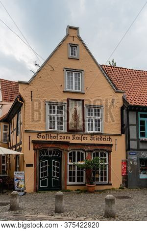 Bremen, Germany - August 5, 2019: Picturesque Houses In Historic Schnoorviertel, A Neighbourhood In 
