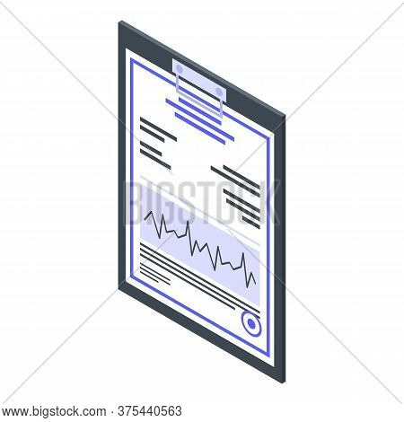 Measles Patient Card Icon. Isometric Of Measles Patient Card Vector Icon For Web Design Isolated On 