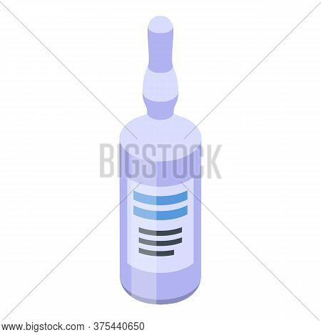 Syringe Ampule Icon. Isometric Of Syringe Ampule Vector Icon For Web Design Isolated On White Backgr