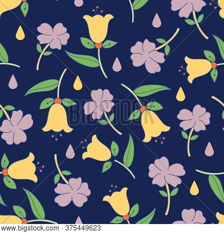 Beautiful Nature Collection Illustration Seamless Pattern Background 09