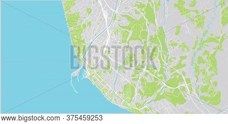Urban Vector City Map Of Sochi, Russia