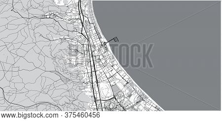 Urban Vector City Map Of Sopot, Poland