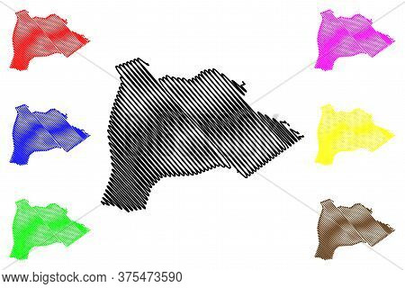 Burke County, Georgia (u.s. County, United States Of America,usa, U.s., Us) Map Vector Illustration,