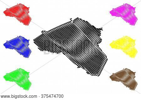 Clarke County, Georgia (u.s. County, United States Of America,usa, U.s., Us) Map Vector Illustration