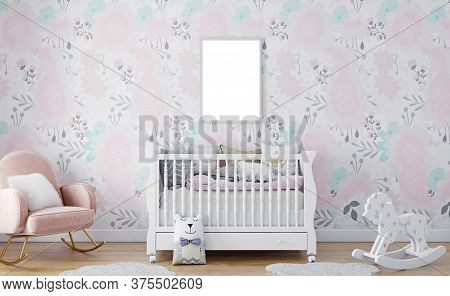 Kids Frame mockup , Poster Mockup, Mockup in interior, Mockup Poster, Mockup, Mock, Minimalist mockup,3D rendering