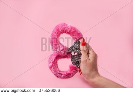 On A Pink Background Sex Product, A Toy For Adults