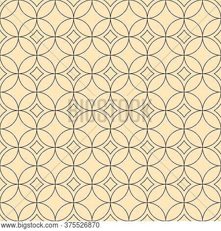 Seamless Vector Pattern. Modern Stylish Texture. Abstract Geometric Background. Monochrome Stylish T