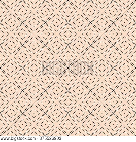 Seamless Vector Pattern. Modern Stylish Texture. Abstract Geometric Background. Monochrome Stylish T