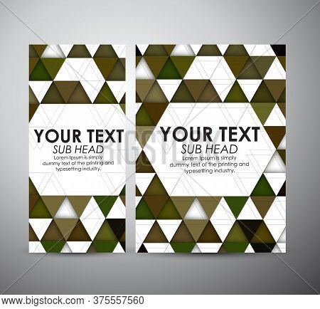 Business Design Abstract Triangle And Geometric Strip Pattern Background. Vector Illustration.