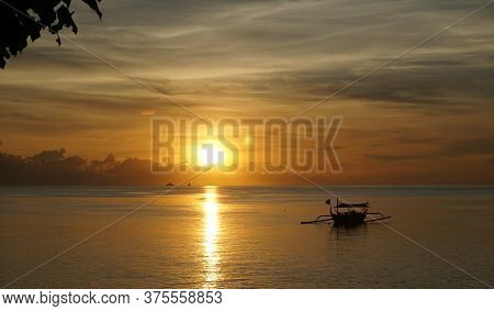 Beautiful Morning At Watudodol Beach East Java Indonesia