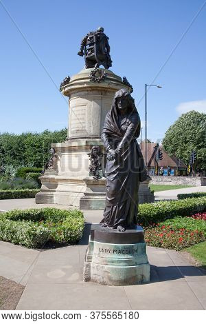 Lady Macbeth At The William Shakespeare Memorial At Bancroft Gardens In Stratford Upon Avon In Warwi