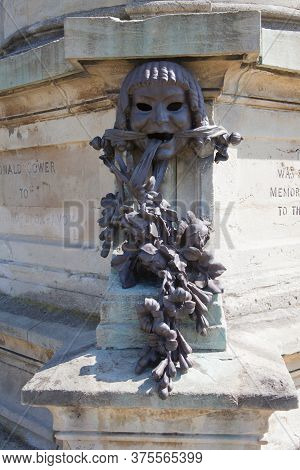 The William Shakespeare Memorial At Bancroft Gardens In Stratford Upon Avon In Warwickshire In The U