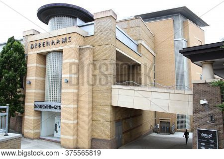 The Exterior Of The Debenhams Department Store Building In Basingstoke, England Taken 17th July 2018