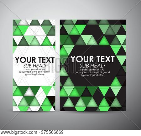 Business Design Abstract Triangle And Geometric Strip Pattern Background. Vector Illustration.
