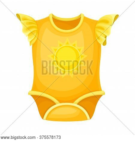 Baby Sleeveless Body Isolated On White Background Vector Illustration