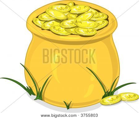 Tiegel aus gold