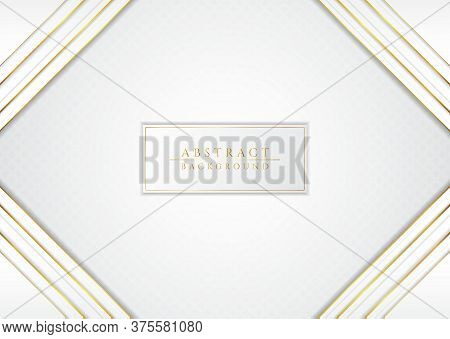 Square Overlap Shape Modern Design Abstract Background With Space For Contect. Vector Illustration.