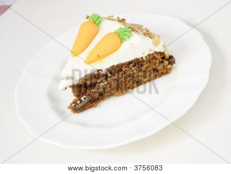 Fetta di torta di carota