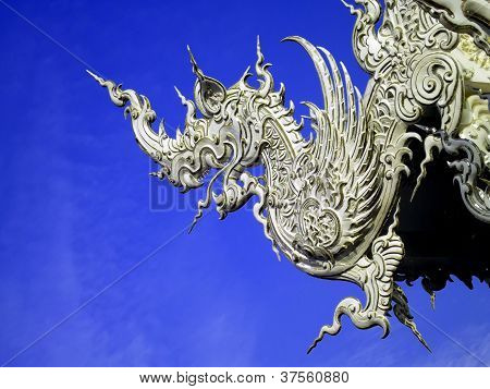 Wat Rong Khun temple arkkitehtoninen yksityiskohta