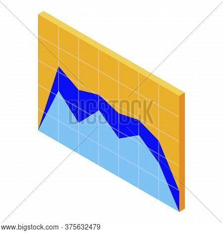 Headhunter Graph Chart Icon. Isometric Of Headhunter Graph Chart Vector Icon For Web Design Isolated