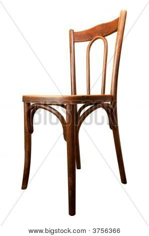Isolated Old Chair