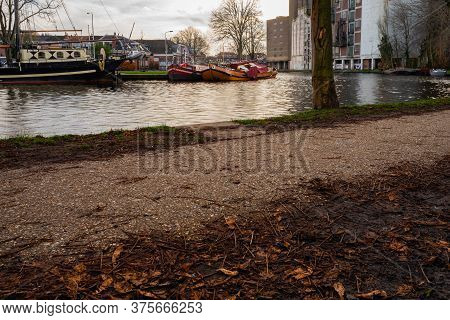 December 23, 2019 Leiden, Netherlands, Meelfabrik, Abandoned Mill In Leiden Port Is Converting Into 