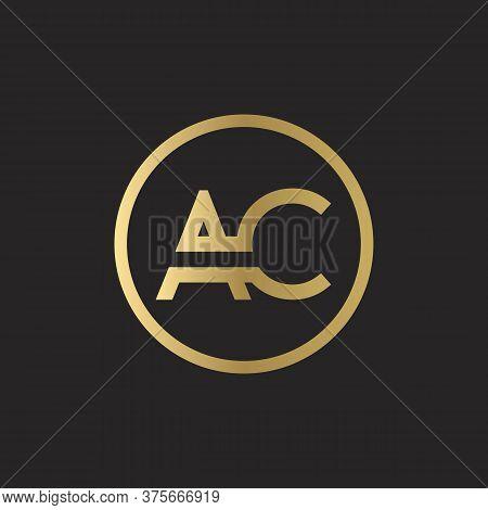 Ac Logo Design Business Typography Vector Template. Creative Linked Letter Ac Logo Template. Ac Font