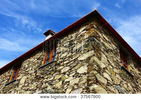 Detail domečku schist v Portugalsku