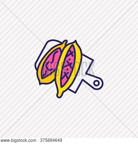 Vector Illustration Of Turkish Pide Icon Colored Line. Beautiful Culinary Element Also Can Be Used A