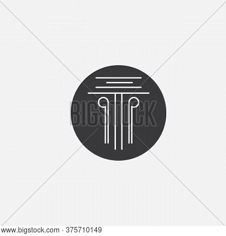 Column Icon Logo Template Vector