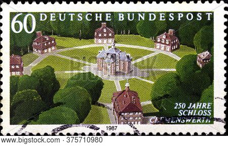 02 08 2020 Divnoe Stavropol Territory Russia The Postage Stamp Germany 1987 The 250th Anniversary Of
