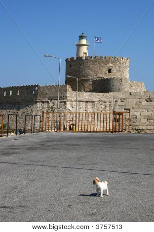 Latarnia morska w Rhodes Greece