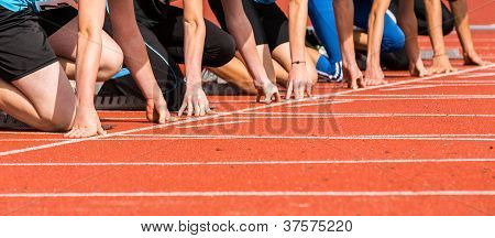 sprint start in track and field