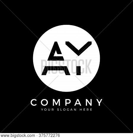 Ay Logo Design Business Typography Vector Template. Creative Linked Letter Ay Logo Template. Ay Font