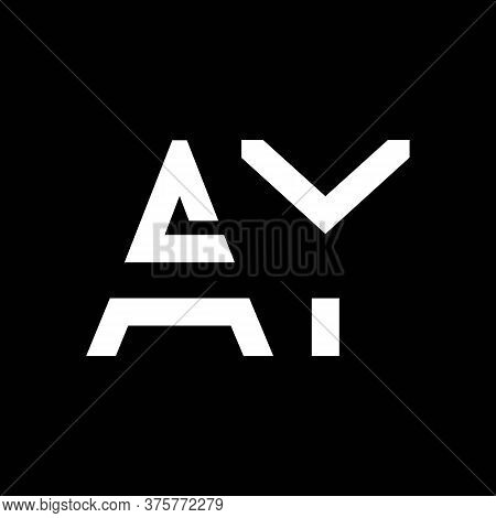 Ay Logo Design Business Typography Vector Template. Creative Linked Letter Ay Logo Template. Ay Font