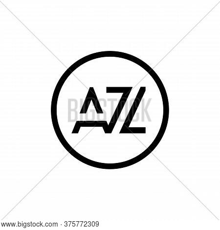 Az Logo Design Business Typography Vector Template. Creative Linked Letter Az Logo Template. Az Font