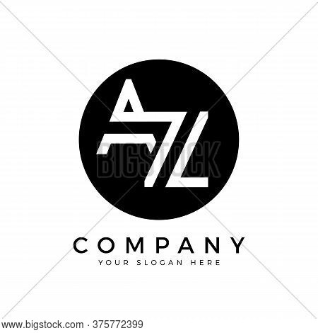Az Logo Design Business Typography Vector Template. Creative Linked Letter Az Logo Template. Az Font