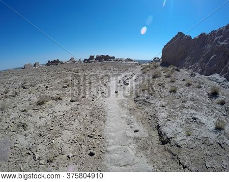 Ancient Khorezm Fortress Ruins On The Kyzylkum Desert, Uzbekistan