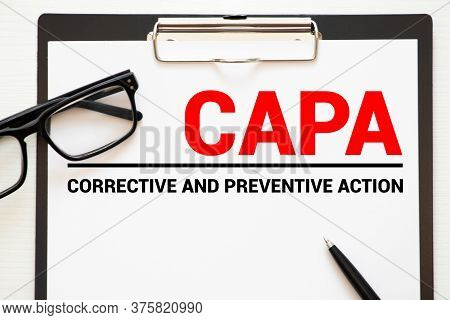 Paper With Words Capa Corrective And Preventive Action Plans