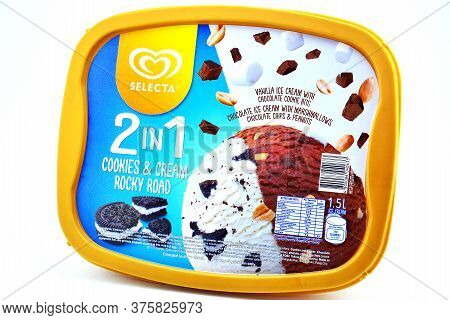 Manila, Ph - July 10 - Selecta Cookies And Cream Rocky Road Flavor Ice Cream On July 10, 2020 In Man