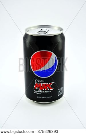 Manila, Ph - July 10 - Pepsi Max Softdrink Can On July 10, 2020 In Manila, Philippines.
