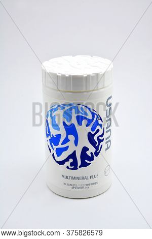 Manila, Ph - July 10 - Usana Multimineral Plus Supplement On July 10, 2020 In Manila, Philippines.