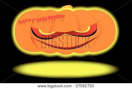 Evil Halloween Pumpkin