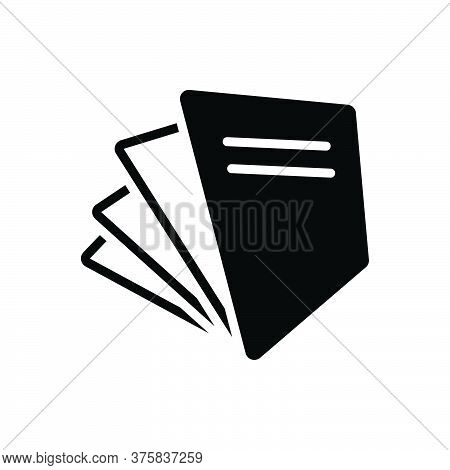 Black Solid Icon For Paperfree Document Page Paperwork Paper Free
