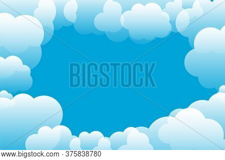 Blue Sky And Clouds Background With Text Space